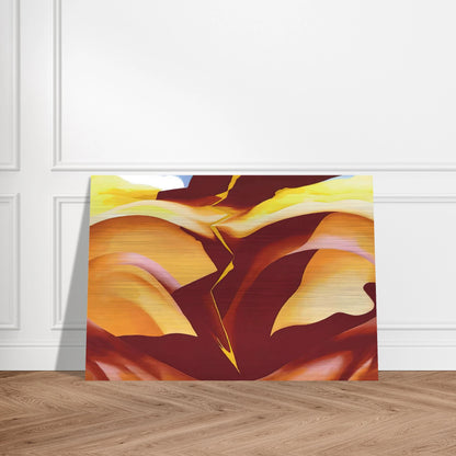 Black Place IV - Georgia O'Keeffe Brushed Aluminum Print - 70x100 cm / 28x40 inches | Georgia O'Keeffe Aluminum Print | Georgia O'Keeffe Prints