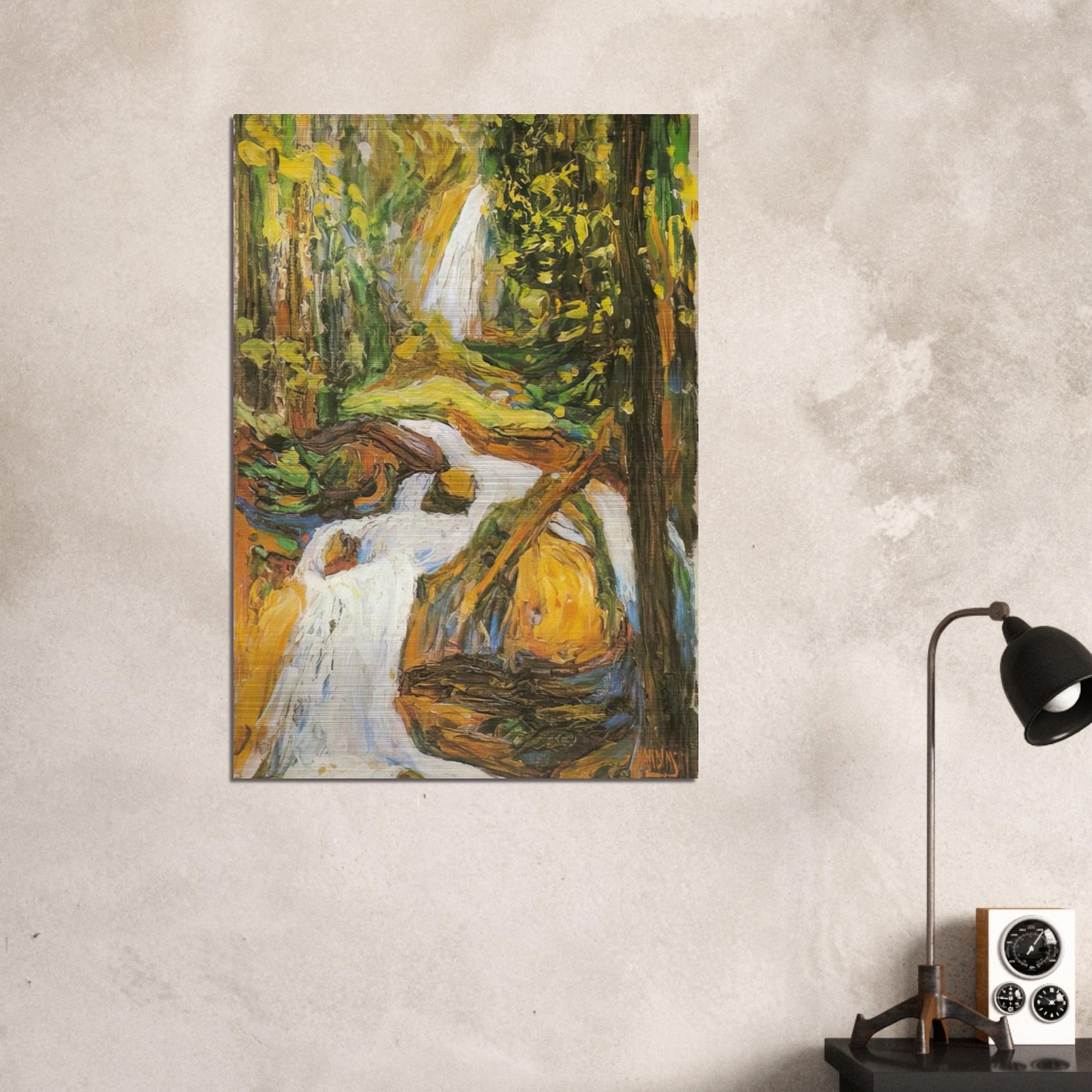 KOCHEL WATERFALL I - Wassily Kandinsky Brushed Aluminum Print - 70x100 cm / 28x40 inches | Wassily Kandinsky Aluminum Print | Wassily Kandinsky Prints