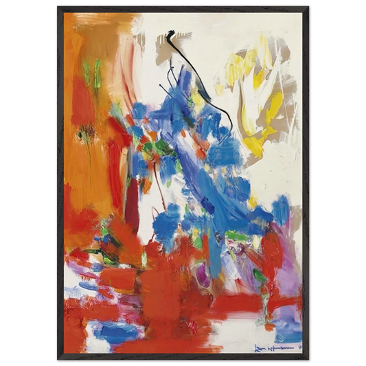Wild Vine - Hans Hofmann 70x100 cm / 28x40 inches Framed Art Print – Black Wooden Frame
