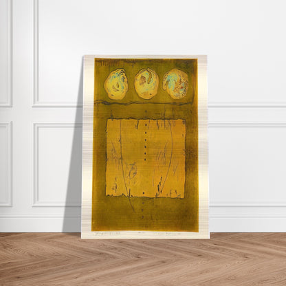 Yellow Print - 1970 - Hiroyuki Tajima Brushed Aluminum Print - 70x100 cm / 28x40 inches | Hiroyuki Tajima Aluminum Print | Hiroyuki Tajima Prints