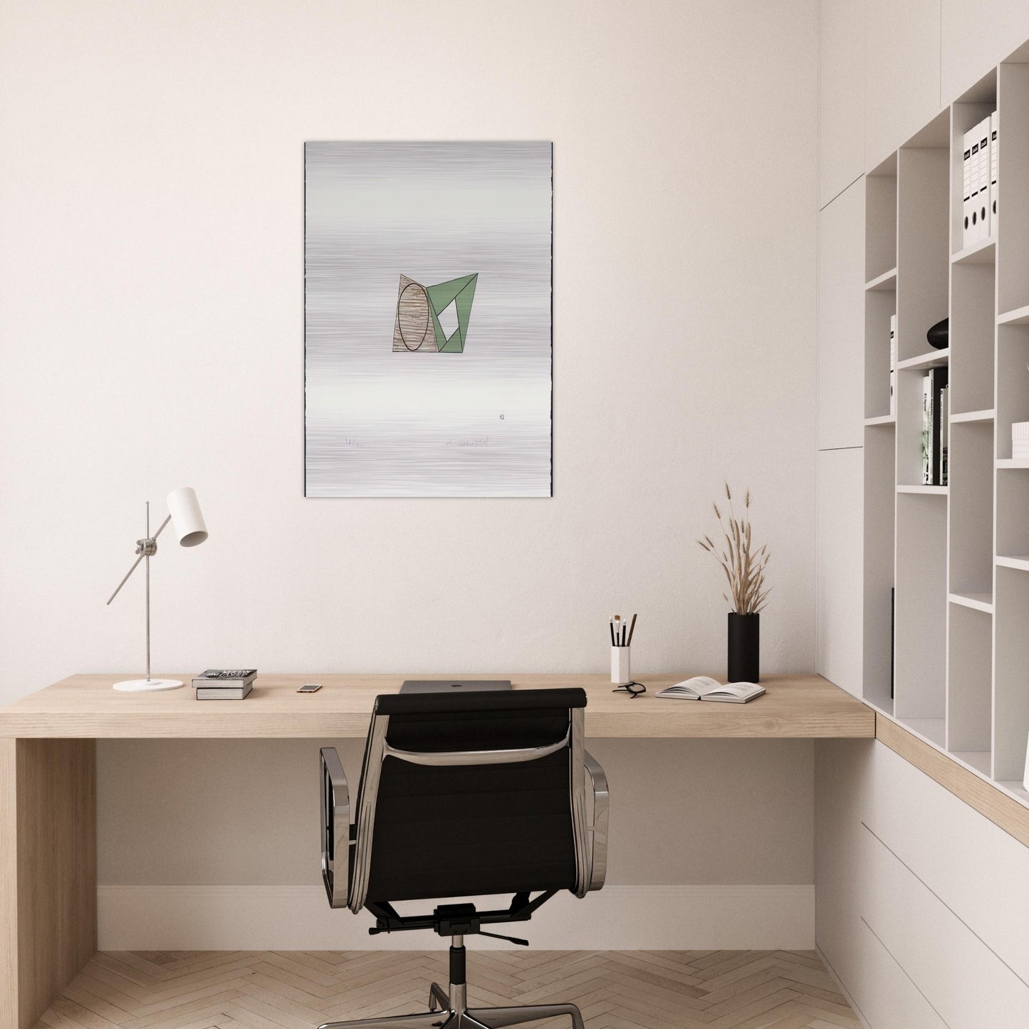 PAGES 10 1989 - Robert Mangold Brushed Aluminum Print - 70x100 cm / 28x40 inches | Robert Mangold Aluminum Print | Robert Mangold Prints