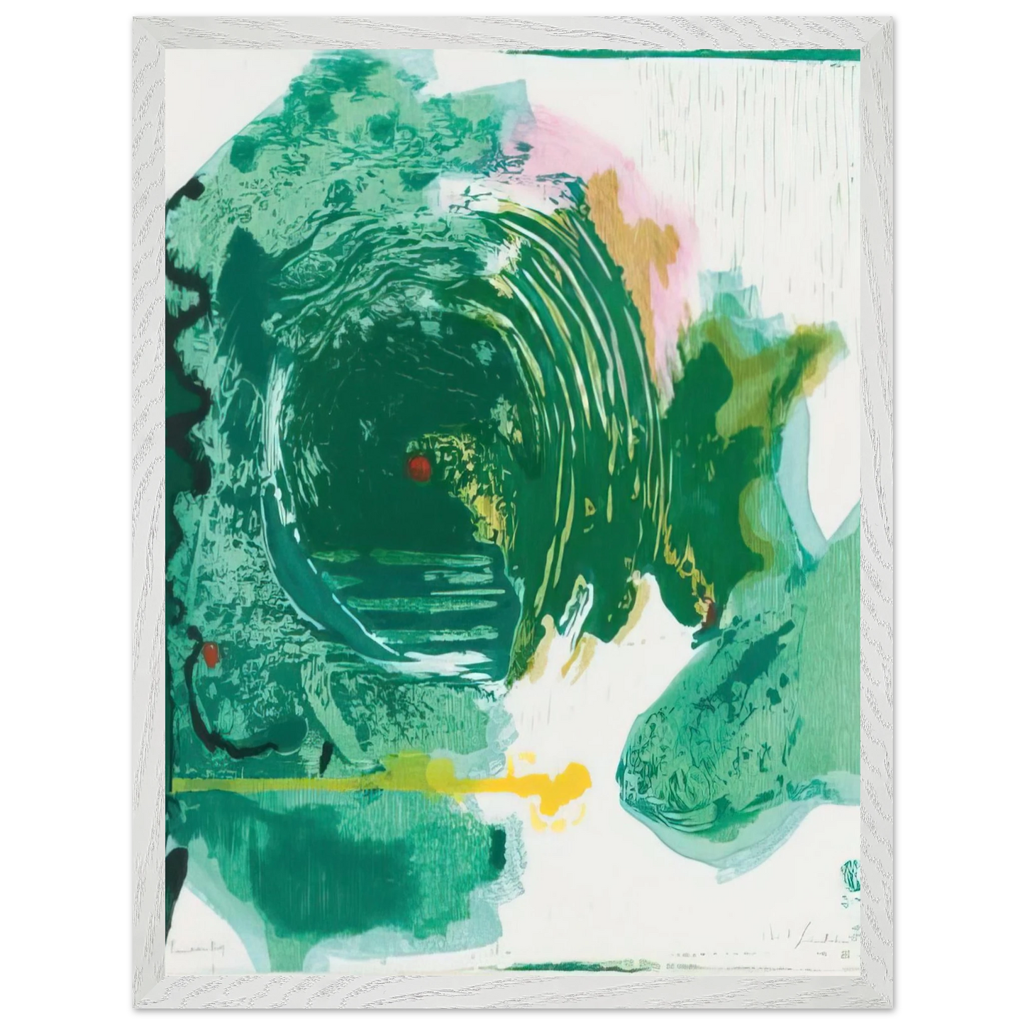 Helen Frankenthaler - Radius - 1993 Wall art - 40x60 cm / 16x24 inches - Premium Wooden Framed Poster With Fine Art Paper-canvas - Black frame