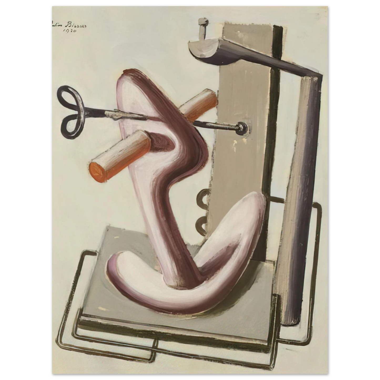 Julius Bissier - Astrazione - 1930  75x100 cm / 30x40inches Fine Art Poster