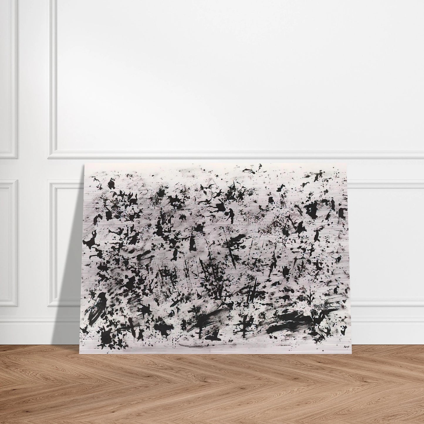 UNTITLED 1962 - Henri Michaux Brushed Aluminum Print - 70x100 cm / 28x40 inches | Henri Michaux Aluminum Print | Henri Michaux Prints