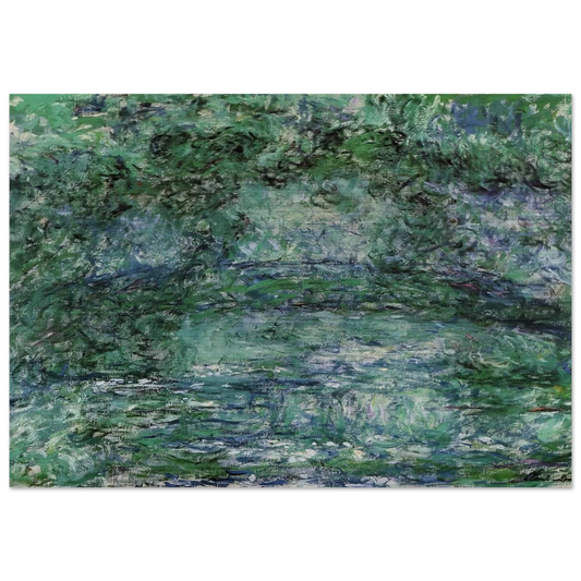 The Japanese Bridge 6 - claude monet Brushed Aluminum Print - 70x100 cm / 28x40 inches | claude monet Aluminum Print | claude monet Prints