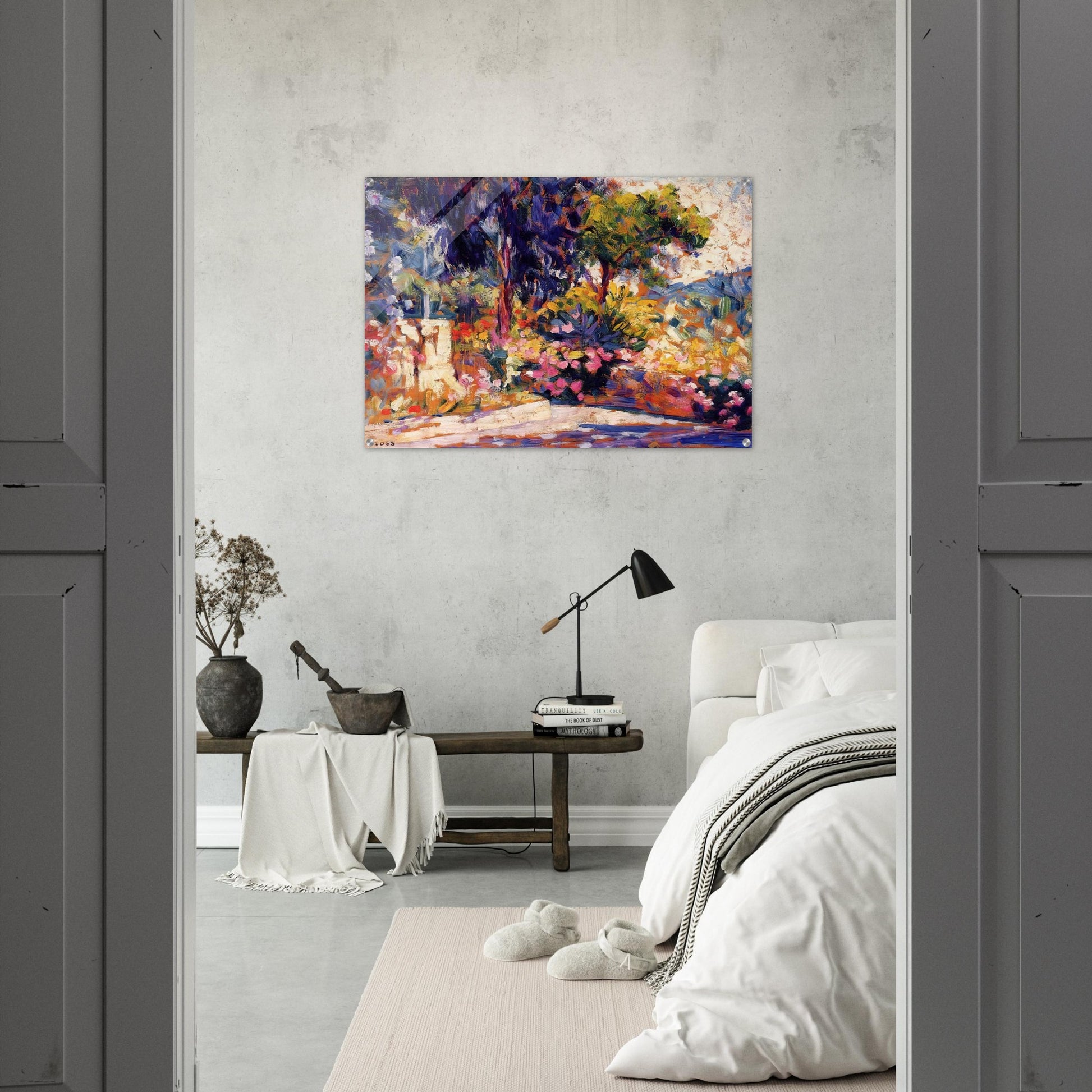 The Flowered Terrace - Henri-Edmond Cross Acrylic Print - 70x100 cm / 28x40″ inches