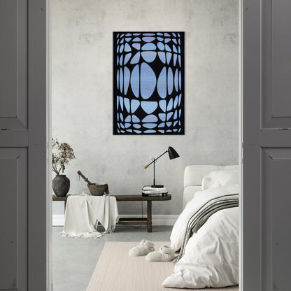 Yapoura - 1954 - Victor Vasarely Brushed Aluminum Print - 70x100 cm / 28x40 inches | Victor Vasarely Aluminum Print | Victor Vasarely Prints