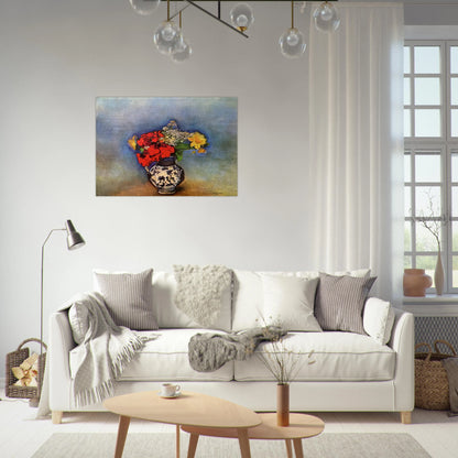GERANIUMS 1910 - Odilon Redon Brushed Aluminum Print - 70x100 cm / 28x40 inches | Odilon Redon Aluminum Print | Odilon Redon Prints