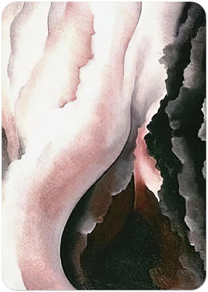 Dark Iris ?2 By Georgia O'Keeffe Pack of 10 Post Cards | Georgia O'Keeffe Post Cards | A6 (10.5 x 14.8 cm) - 4.1 x 5.8 inches