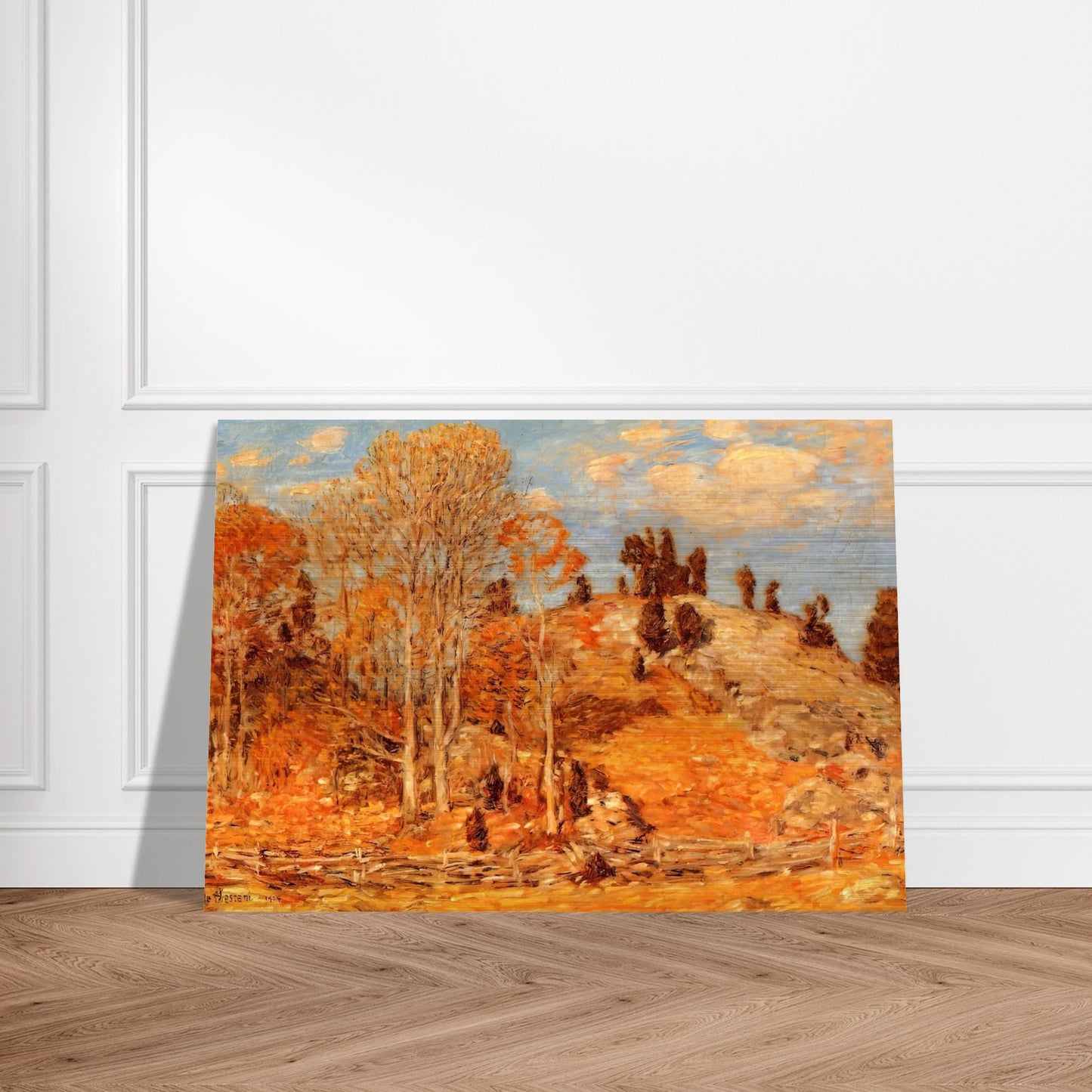 The Cedar Lot, Old Lyme - Childe Hassam Brushed Aluminum Print - 70x100 cm / 28x40 inches | Childe Hassam Aluminum Print | Childe Hassam Prints