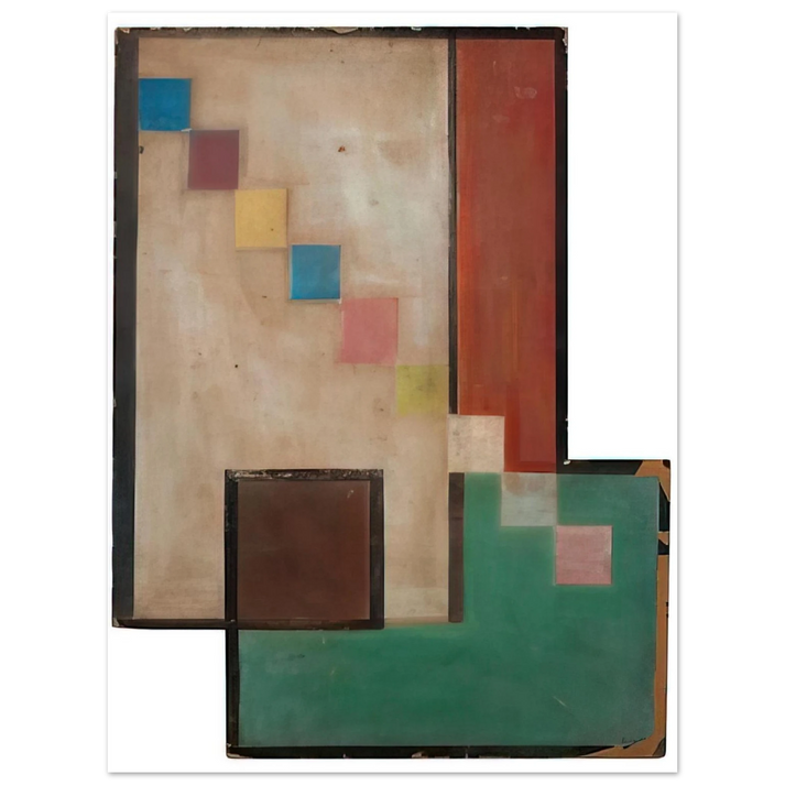 Carmelo Arden Quin - Diagonel des CarrÃƒÂ¨s - 1936  75x100 cm / 30x40inches Fine Art Poster