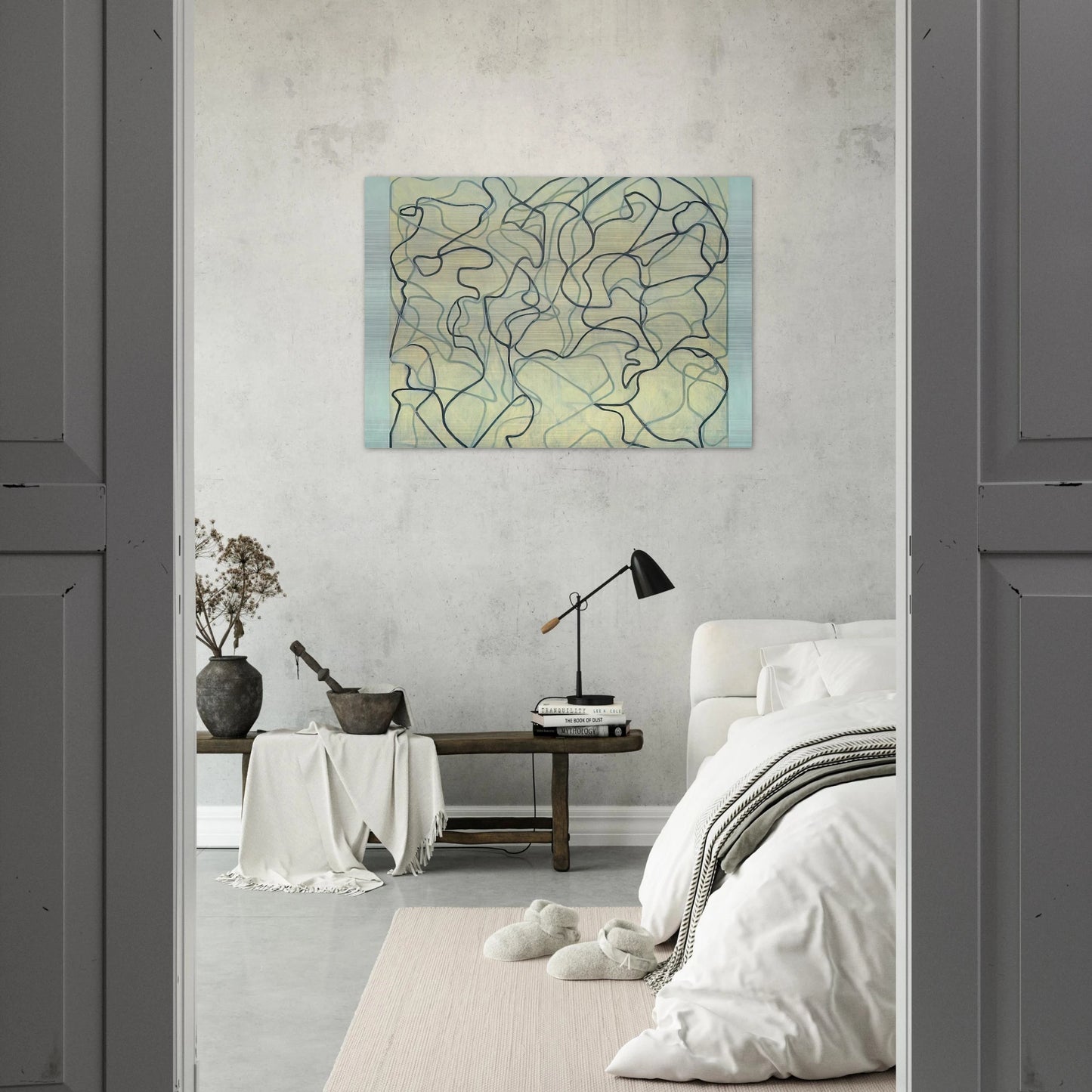 First Letter - 2009 - Brice Marden Brushed Aluminum Print - 70x100 cm / 28x40 inches | Brice Marden Aluminum Print | Brice Marden Prints