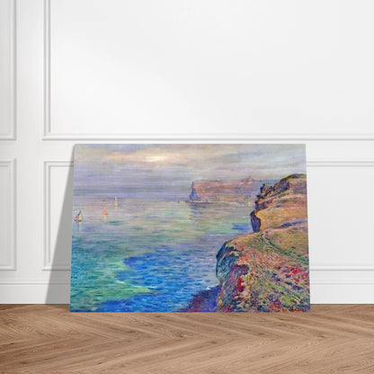 Cliff at Grainval near Fecamp - claude monet Brushed Aluminum Print - 70x100 cm / 28x40 inches | claude monet Aluminum Print | claude monet Prints