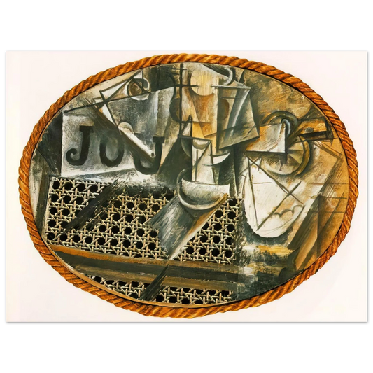 Pablo Picasso - Still Life with Caned Chair  75x100 cm / 30x40inches Fine Art Poster
