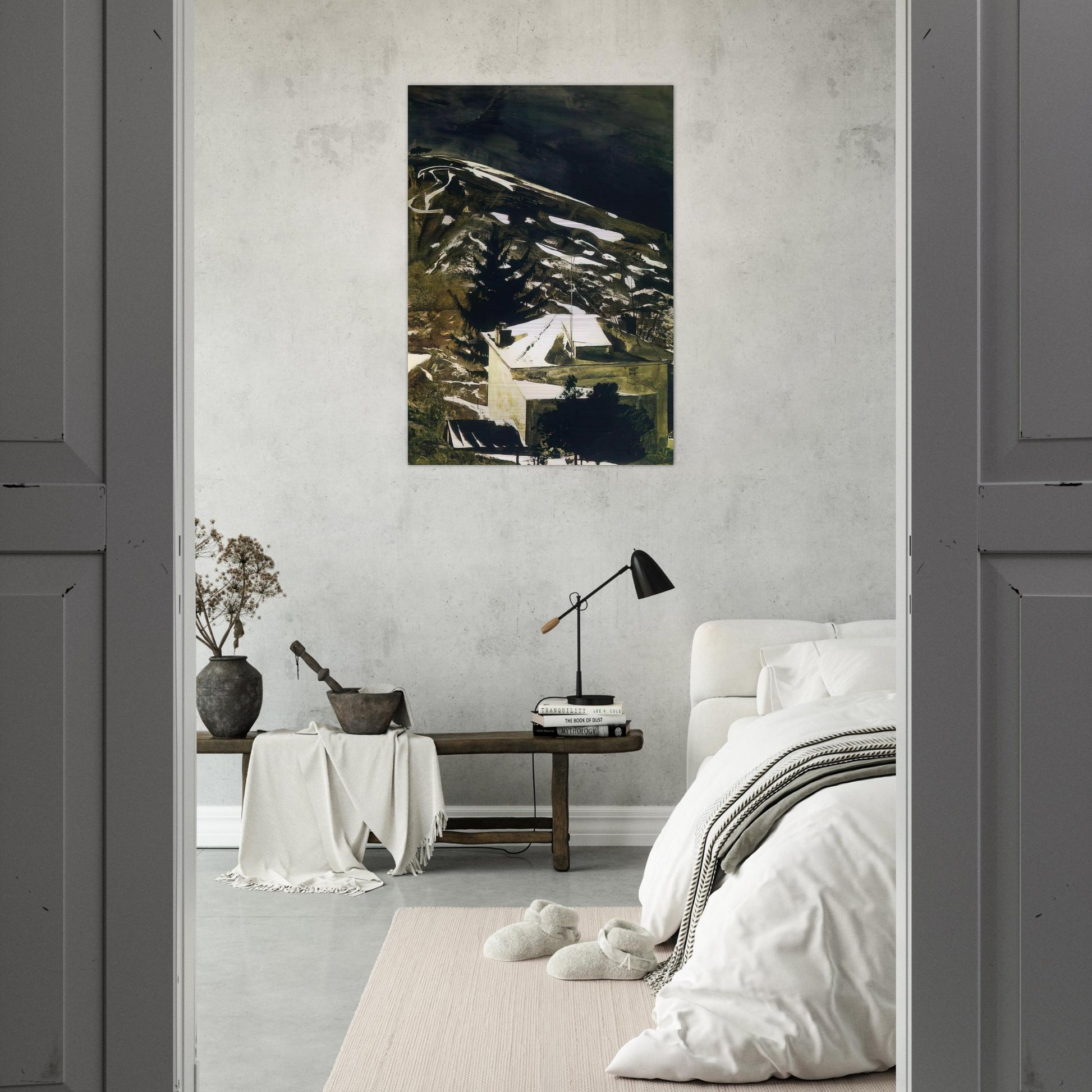 WOLF MOON 1975 - Andrew Wyeth Brushed Aluminum Print - 70x100 cm / 28x40 inches | Andrew Wyeth Aluminum Print | Andrew Wyeth Prints