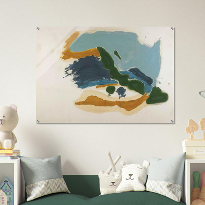 Tuscany - 1963 - Helen Frankenthaler Acrylic Print - 70x100 cm / 28x40″ inches | Helen Frankenthaler Wall Art | Helen Frankenthaler Prints