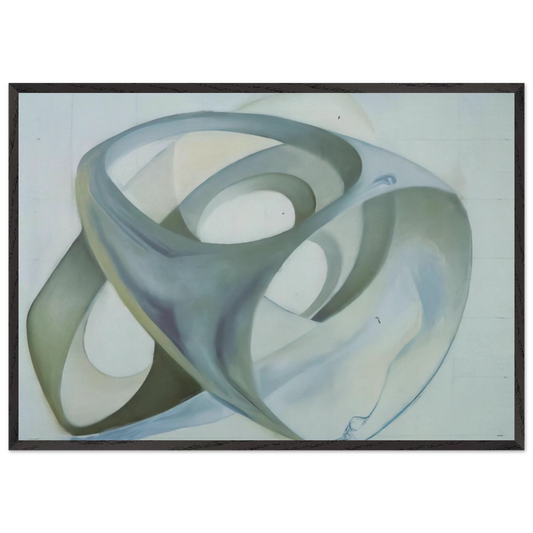 TOPOLOGICAL CONTORTION OF A FEMALE FIGURE - Salvador Dali 70x100 cm / 28x40 inches Framed Art Print – Black Wooden Frame