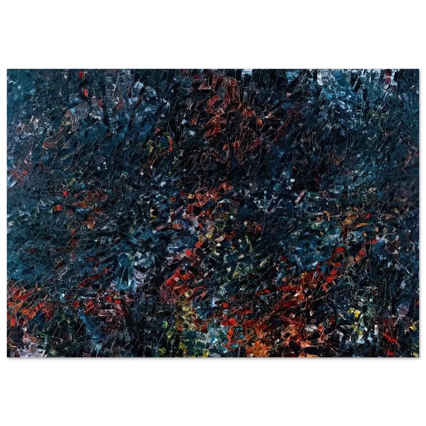 Forestine - Jean-Paul Riopelle Brushed Aluminum Print - 70x100 cm / 28x40 inches | Jean-Paul Riopelle Aluminum Print | Jean-Paul Riopelle Prints