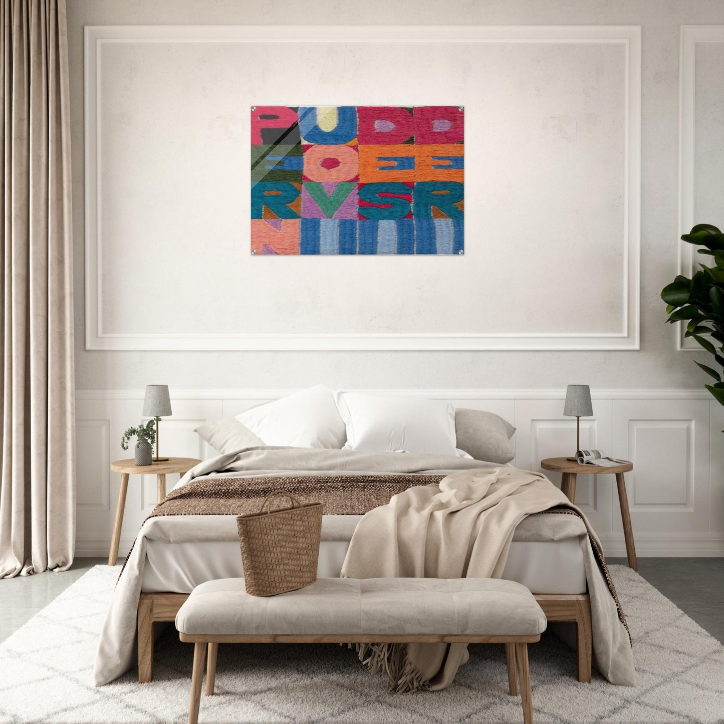 PER NUOVI DESIDERI 1977 - Alighiero Boetti Acrylic Print - 70x100 cm / 28x40″ inches