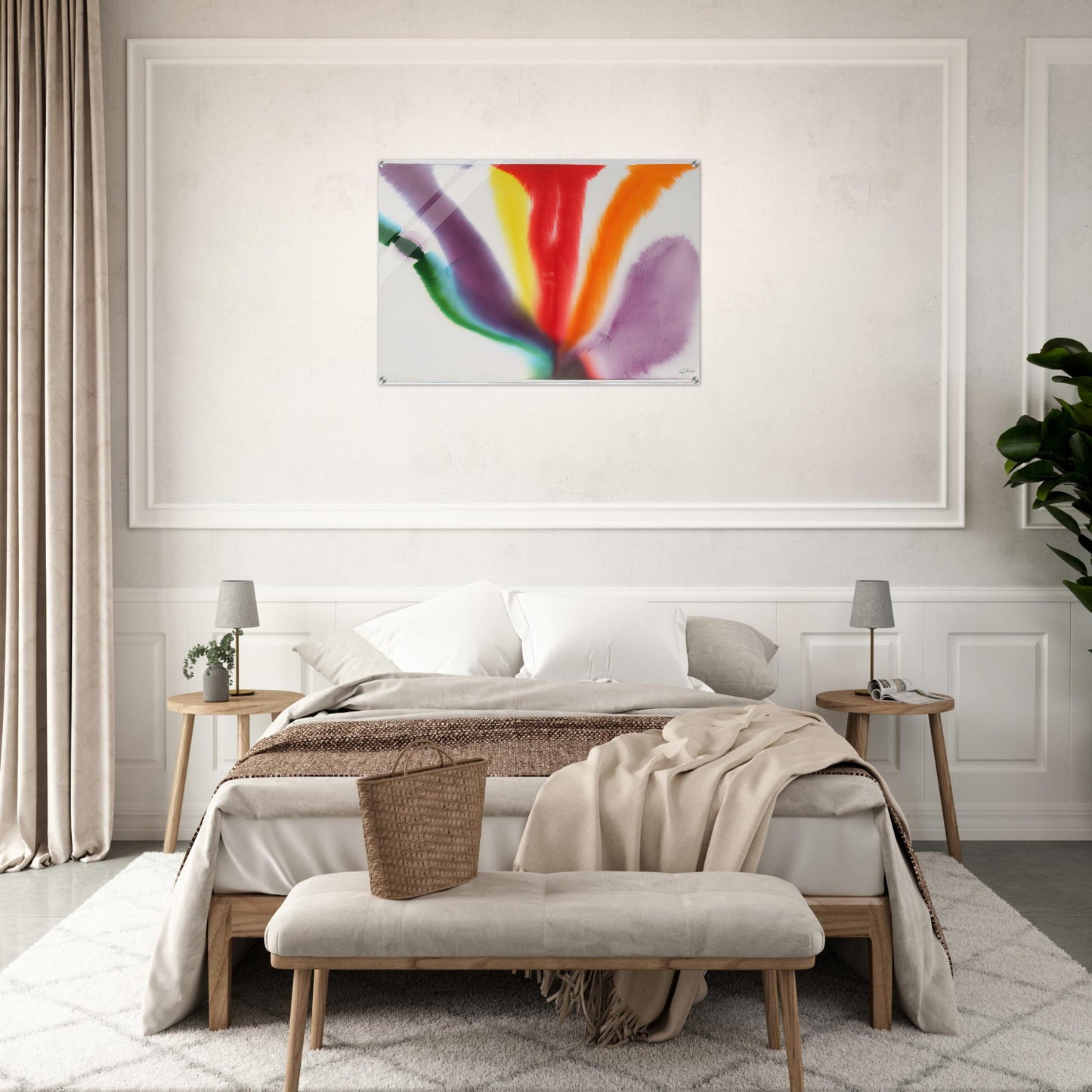 Phenomena Compass Bearing - Paul Jenkins Acrylic Print - 70x100 cm / 28x40″ inches | Paul Jenkins Wall Art | Paul Jenkins Prints