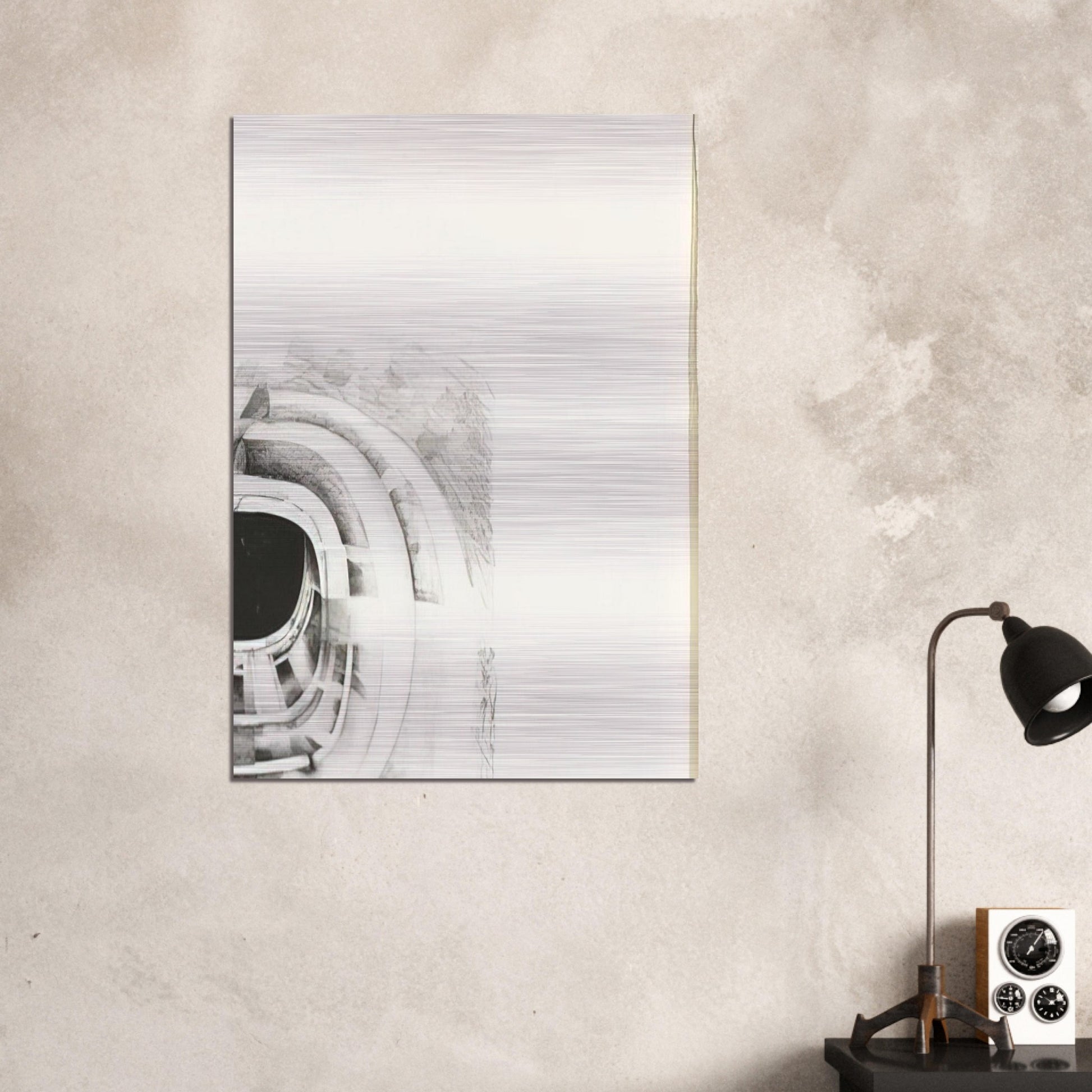 NINTH STONE 1968 - Lee Bontecou Brushed Aluminum Print - 70x100 cm / 28x40 inches | Lee Bontecou Aluminum Print | Lee Bontecou Prints