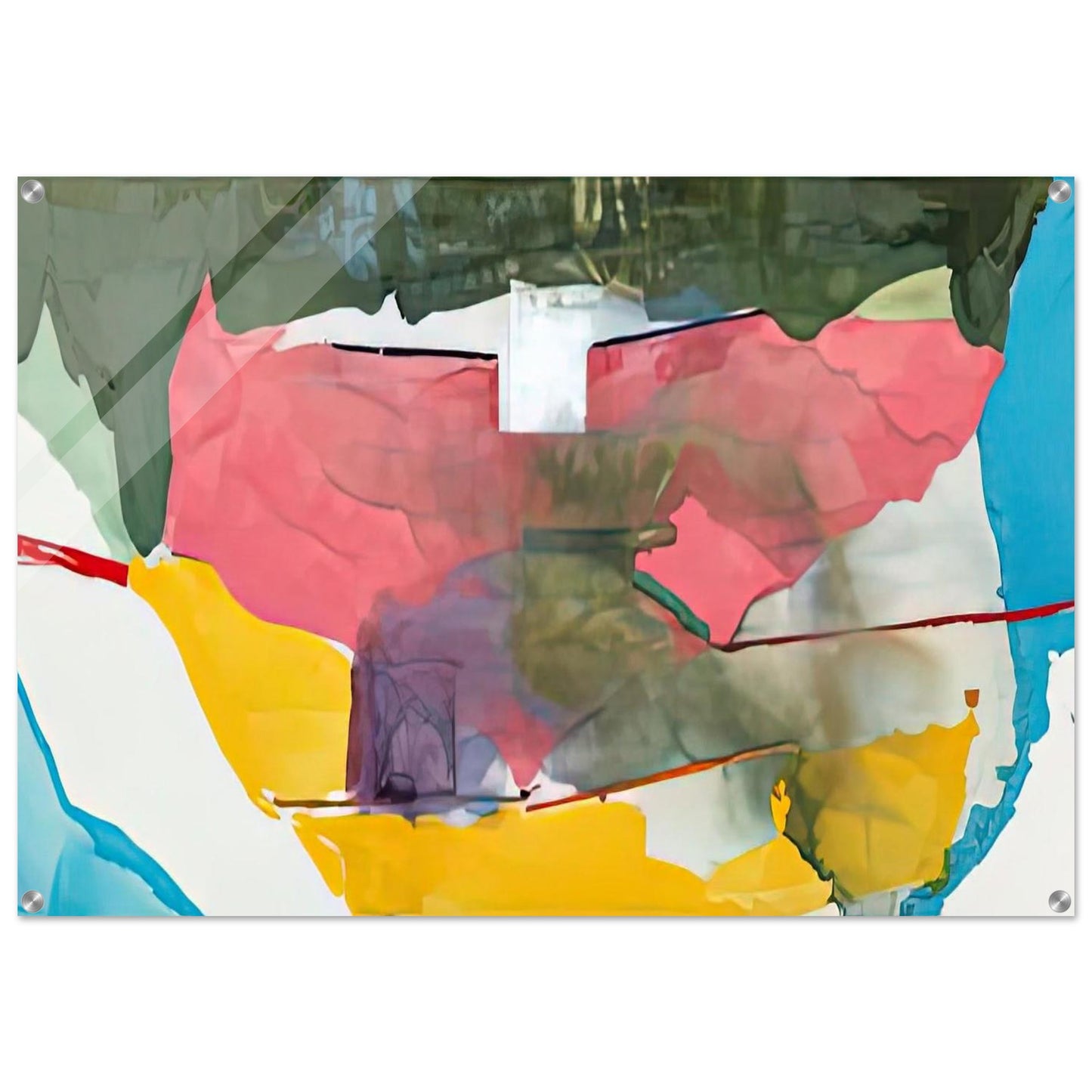 Off White Square, 1973- - Helen Frankenthaler Acrylic Print - 70x100 cm / 28x40″ inches