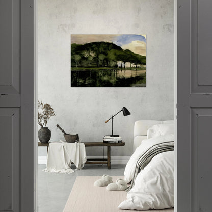 Along the Amstel - Piet Mondrian Brushed Aluminum Print - 70x100 cm / 28x40 inches | Piet Mondrian Aluminum Print | Piet Mondrian Prints