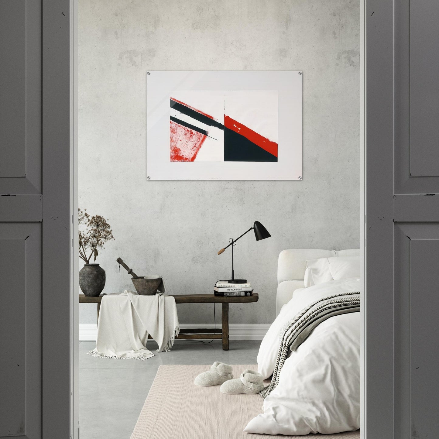 WHO KNOWS THE BEGINNING AND WHO KNOWS THE END I 1976 - BLINKY PALERMO Acrylic Print - 70x100 cm / 28x40″ inches