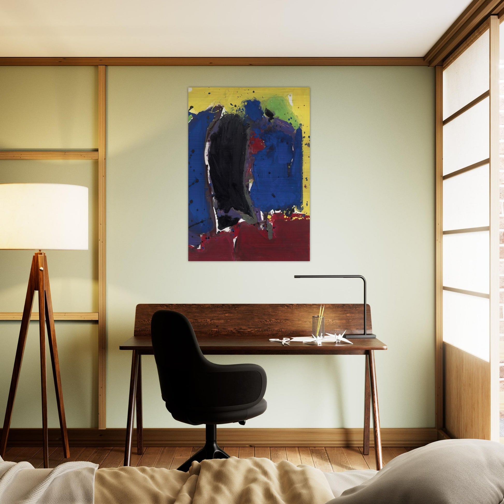 Composition - Sam Francis Brushed Aluminum Print - 70x100 cm / 28x40 inches | Sam Francis Aluminum Print | Sam Francis Prints