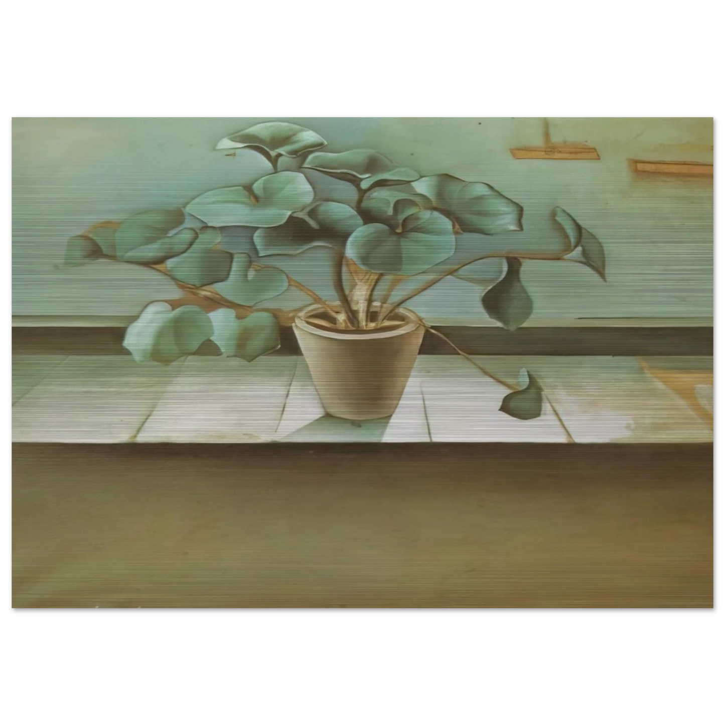 PLANT - Salvador Dali Brushed Aluminum Print - 70x100 cm / 28x40 inches | Salvador Dali Aluminum Print | Salvador Dali Prints