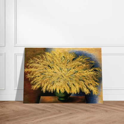 GRAND BOUQUET OF MIMOSA 1942 - Moise Kisling Brushed Aluminum Print - 70x100 cm / 28x40 inches | Moise Kisling Aluminum Print | Moise Kisling Prints