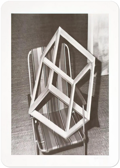 CUBE ON LAWNCHAIR By Gerhard Richter Pack of 10 Post Cards | Gerhard Richter Post Cards | A6 (10.5 x 14.8 cm) - 4.1 x 5.8 inches
