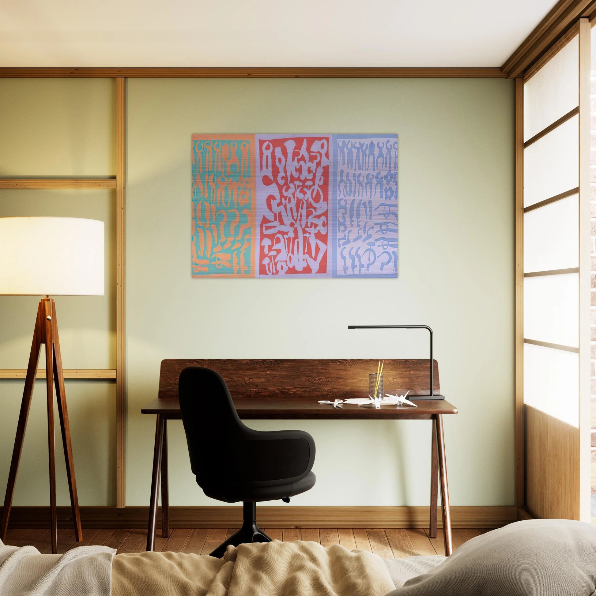 Settori - 1962 - Carla Accardi Brushed Aluminum Print - 70x100 cm / 28x40 inches | Carla Accardi Aluminum Print | Carla Accardi Prints