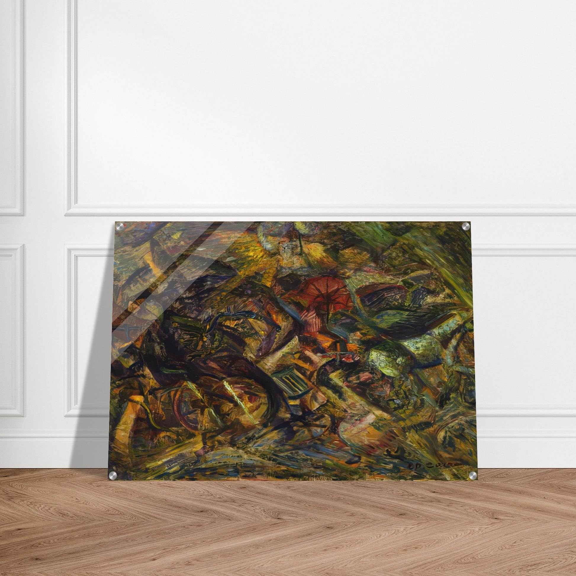 JOLTS OF A CAB 1911 - Carlo Carra Acrylic Print - 70x100 cm / 28x40″ inches