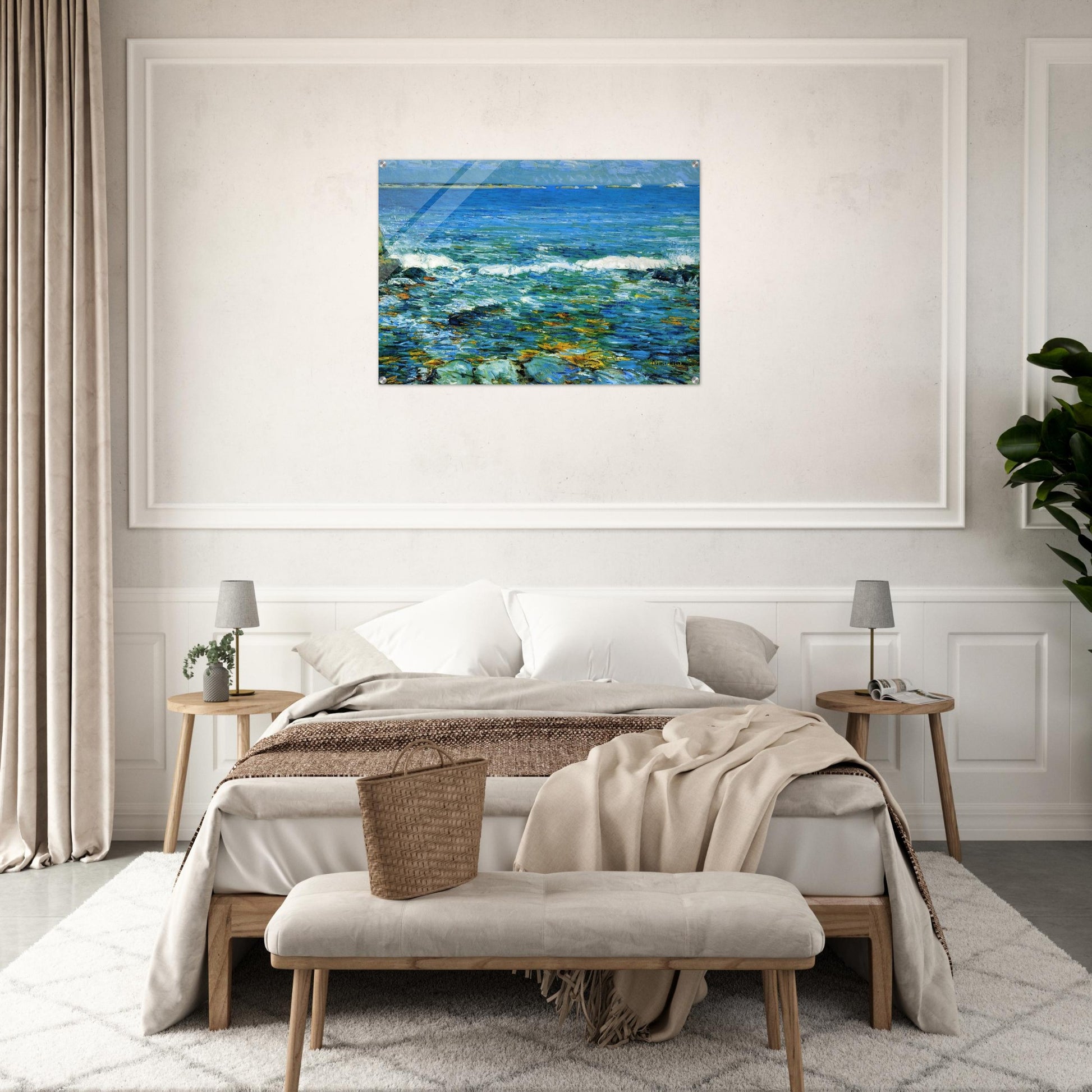 Duck Island from Appledore - Childe Hassam Acrylic Print - 70x100 cm / 28x40″ inches | Childe Hassam Wall Art | Childe Hassam Prints