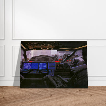 Syd Mead - Syd Mead Brushed Aluminum Print - 70x100 cm / 28x40 inches | Syd Mead Aluminum Print | Syd Mead Prints