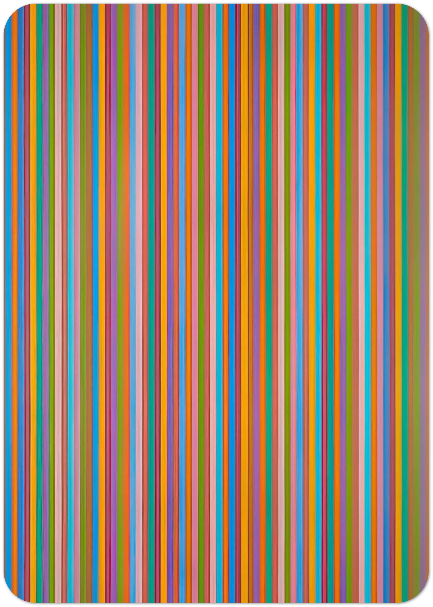 ECCLESIA 1985 By Bridget Riley Pack of 10 Post Cards | Bridget Riley Post Cards | A6 (10.5 x 14.8 cm) - 4.1 x 5.8 inches