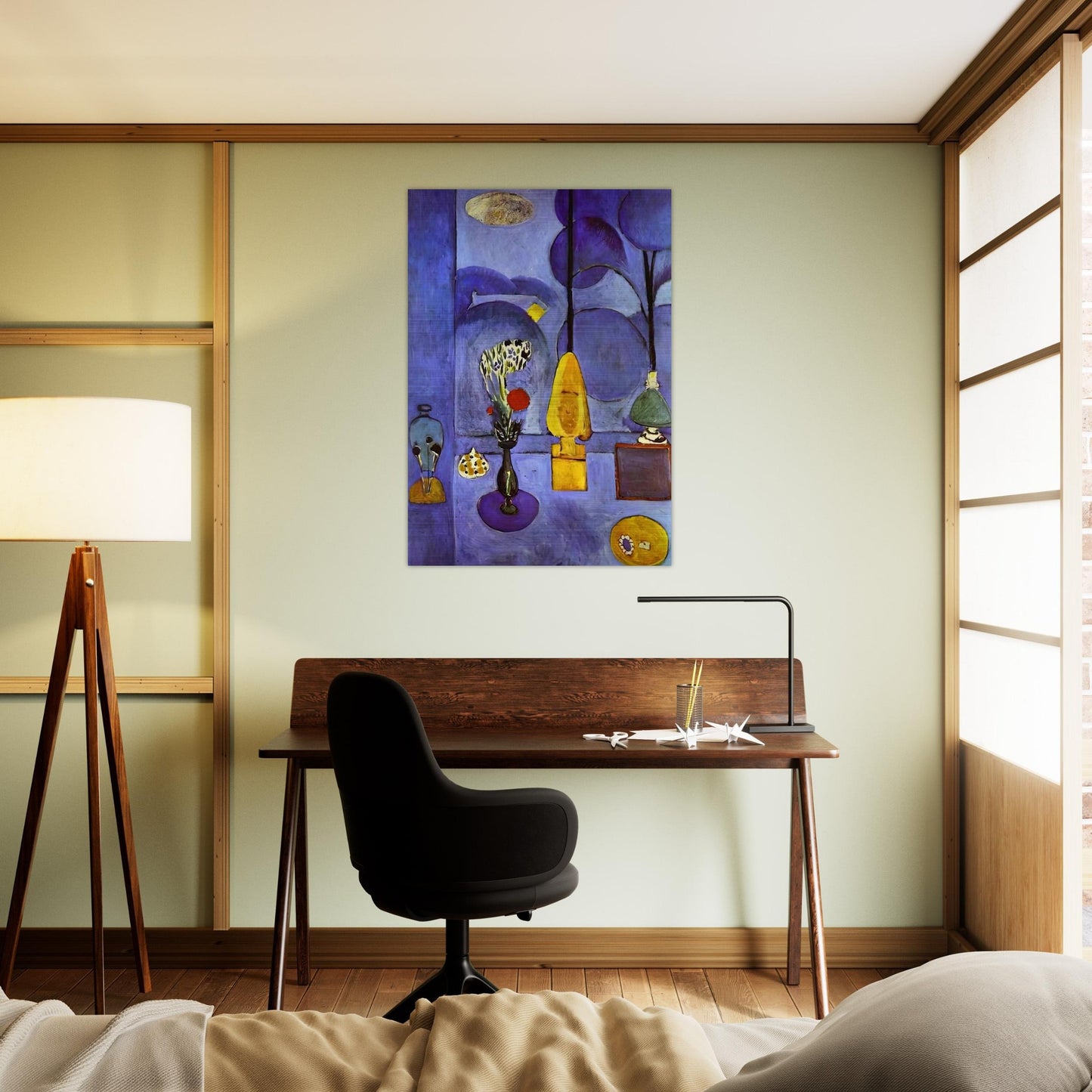 THE BLUE WINDOW 1911 - Henri Matisse Brushed Aluminum Print - 70x100 cm / 28x40 inches | Henri Matisse Aluminum Print | Henri Matisse Prints