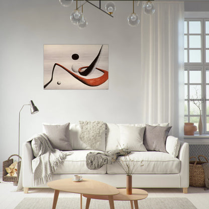 SPACE TUNNEL 1932 - Alexander Calder Brushed Aluminum Print - 70x100 cm / 28x40 inches | Alexander Calder Aluminum Print | Alexander Calder Prints