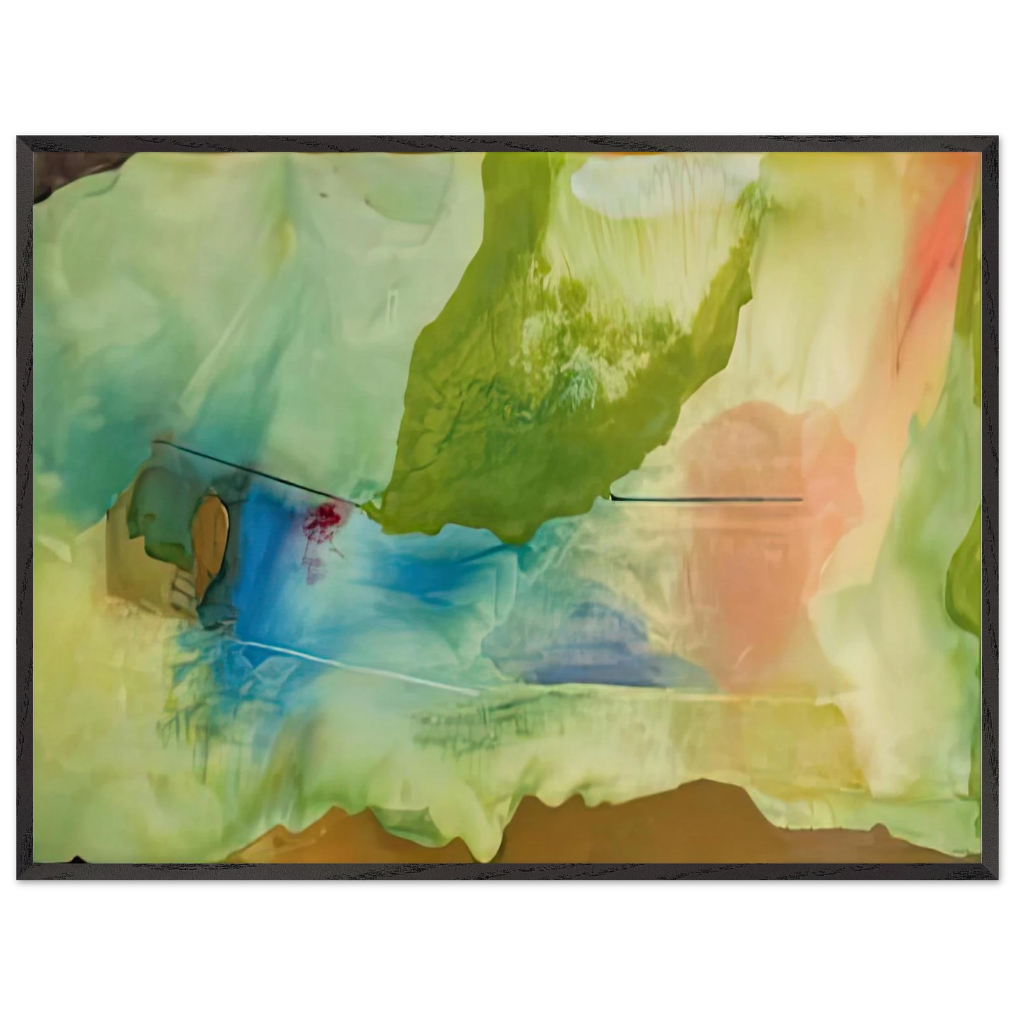 Helen Frankenthaler - Hint from Bassano, 1973- Wall Art - 28x40 inches / 70x70 cm - Canvas (Imperial)-canvas - -