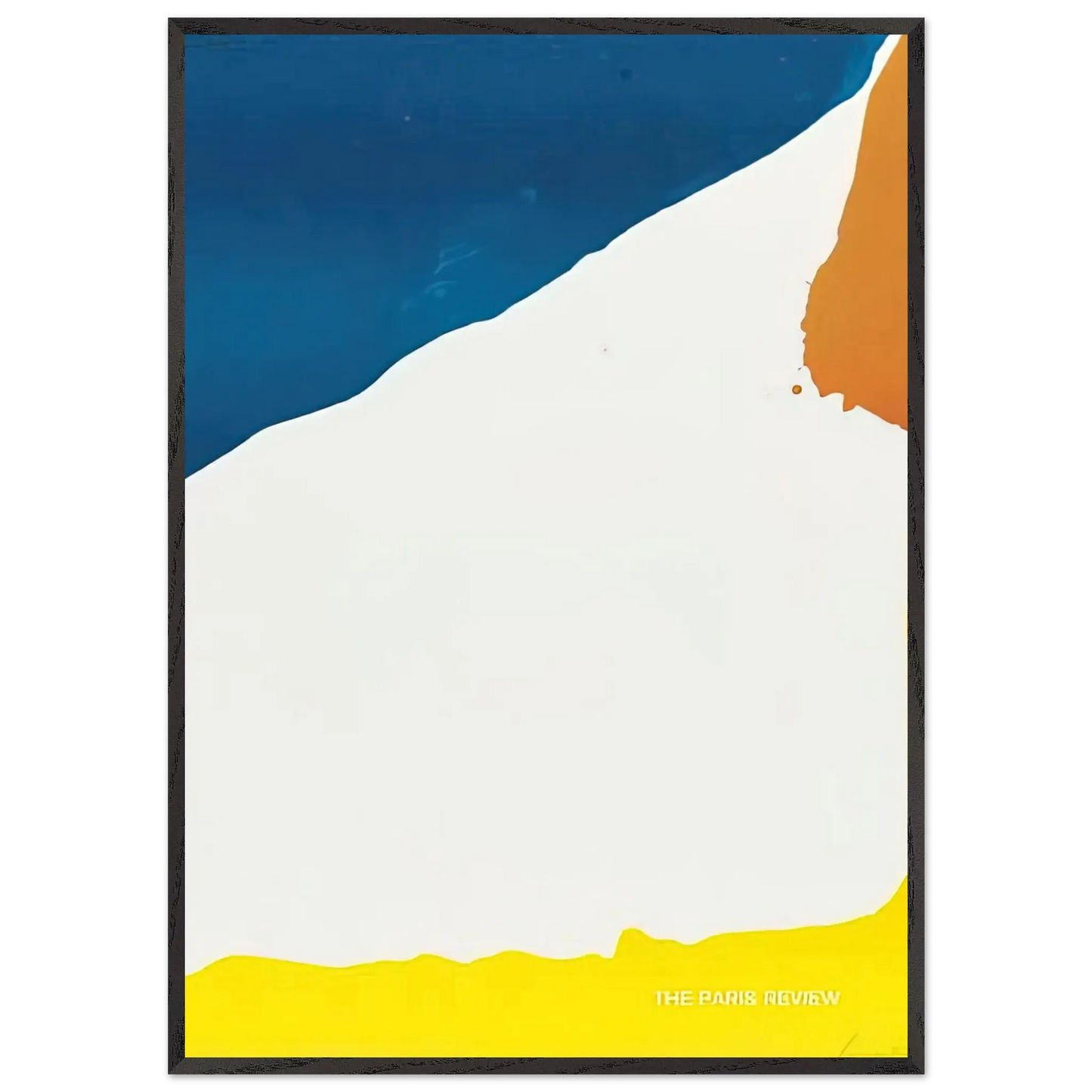 Helen Frankenthaler - Paris Review - 1966 Wall art - 40x50 cm / 16x20 Inches - Premium Wooden Framed Poster With Fine Art Paper - White frame