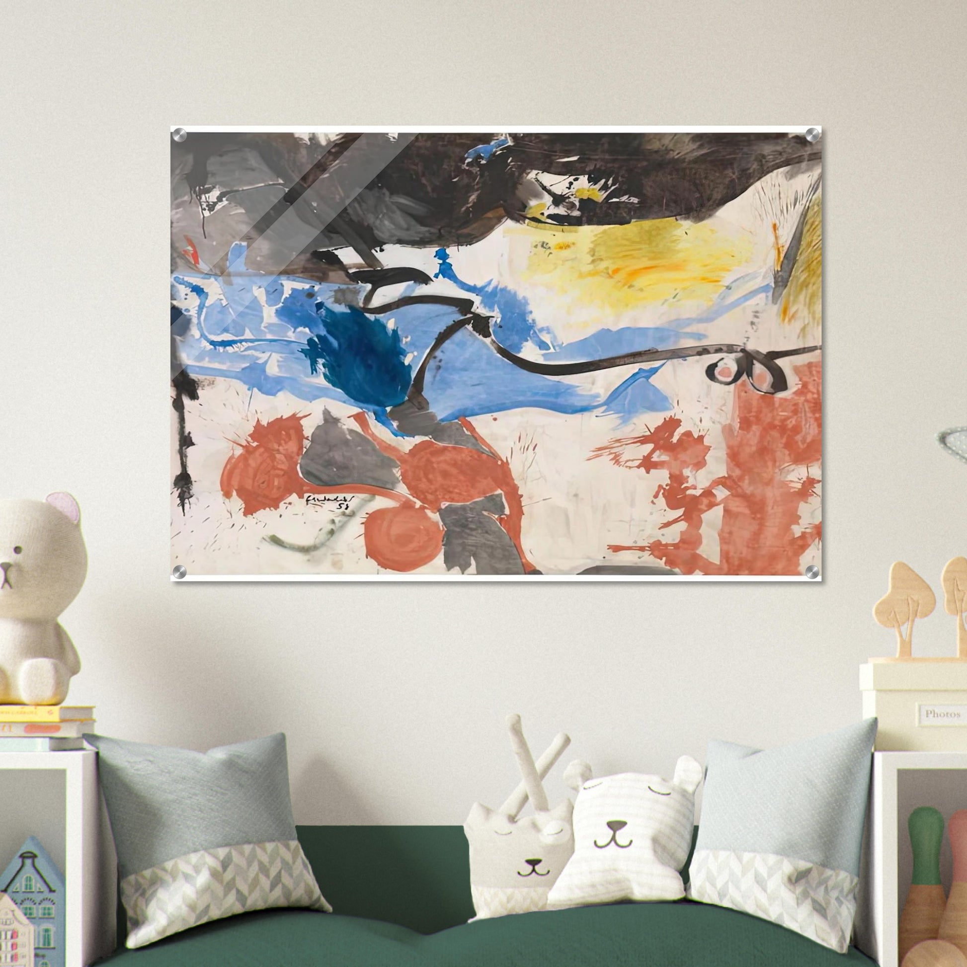 Hotel Cro-Magnon, 1958- - Helen Frankenthaler Acrylic Print - 70x100 cm / 28x40″ inches