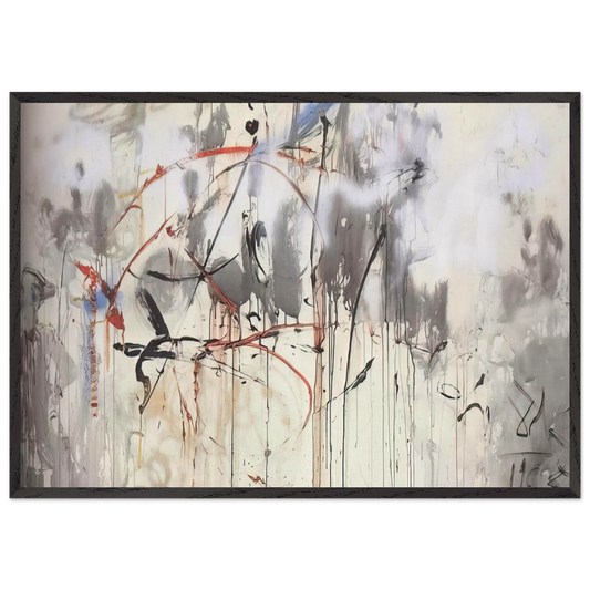 HOMAGE TO MEIRRONIER - Salvador Dali 70x100 cm / 28x40 inches Framed Art Print – Black Wooden Frame