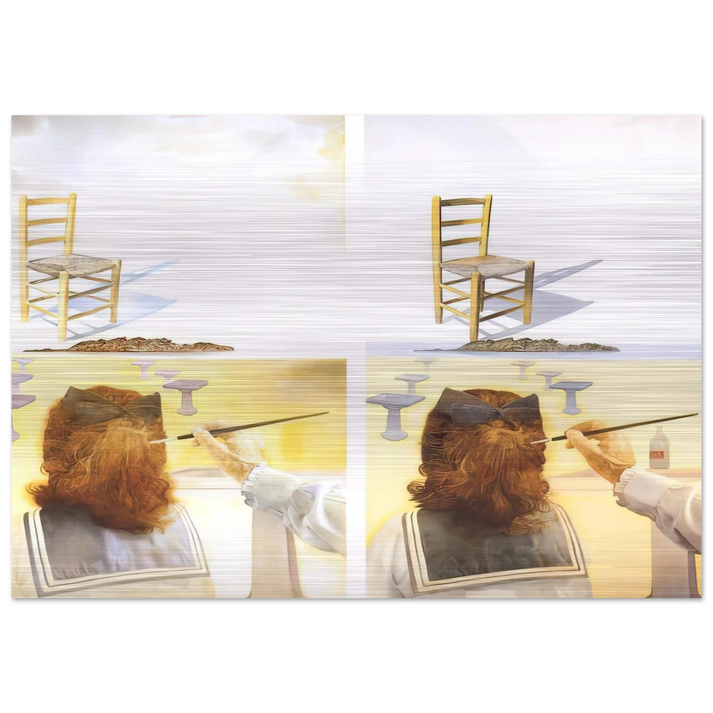 THE CHAIR - Salvador Dali Brushed Aluminum Print - 70x100 cm / 28x40 inches | Salvador Dali Aluminum Print | Salvador Dali Prints