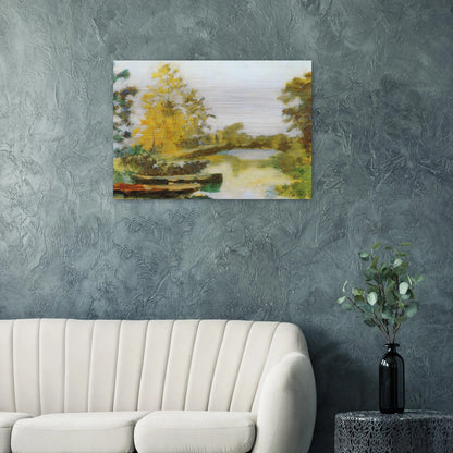 BANKS OF THE CANAL 1903 - Henri Matisse Brushed Aluminum Print - 70x100 cm / 28x40 inches | Henri Matisse Aluminum Print | Henri Matisse Prints