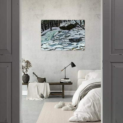 Study for Aqua Spring - 1997 - Neil Welliver Brushed Aluminum Print - 70x100 cm / 28x40 inches | Neil Welliver Aluminum Print | Neil Welliver Prints