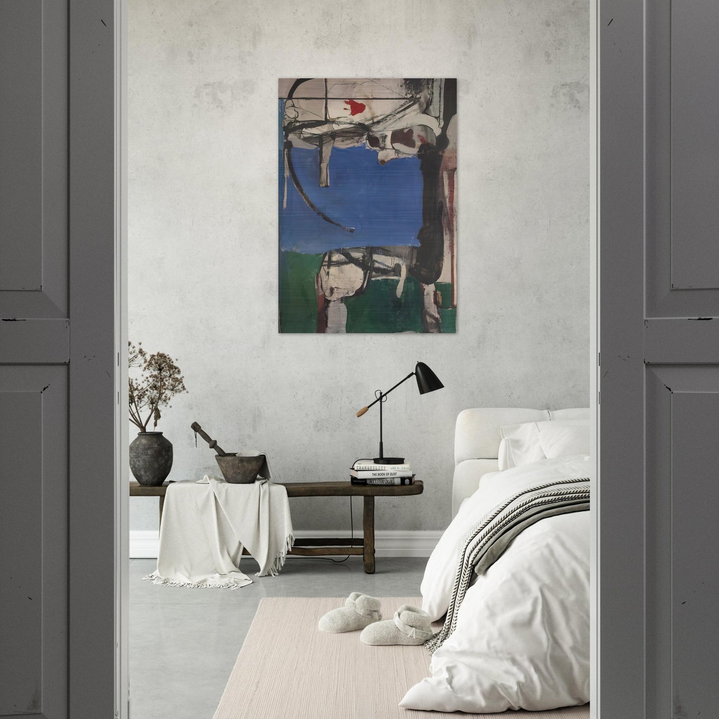 Urbana #2 The Archer - Richard Diebenkorn Brushed Aluminum Print - 70x100 cm / 28x40 inches | Richard Diebenkorn Aluminum Print | Richard Diebenkorn Prints