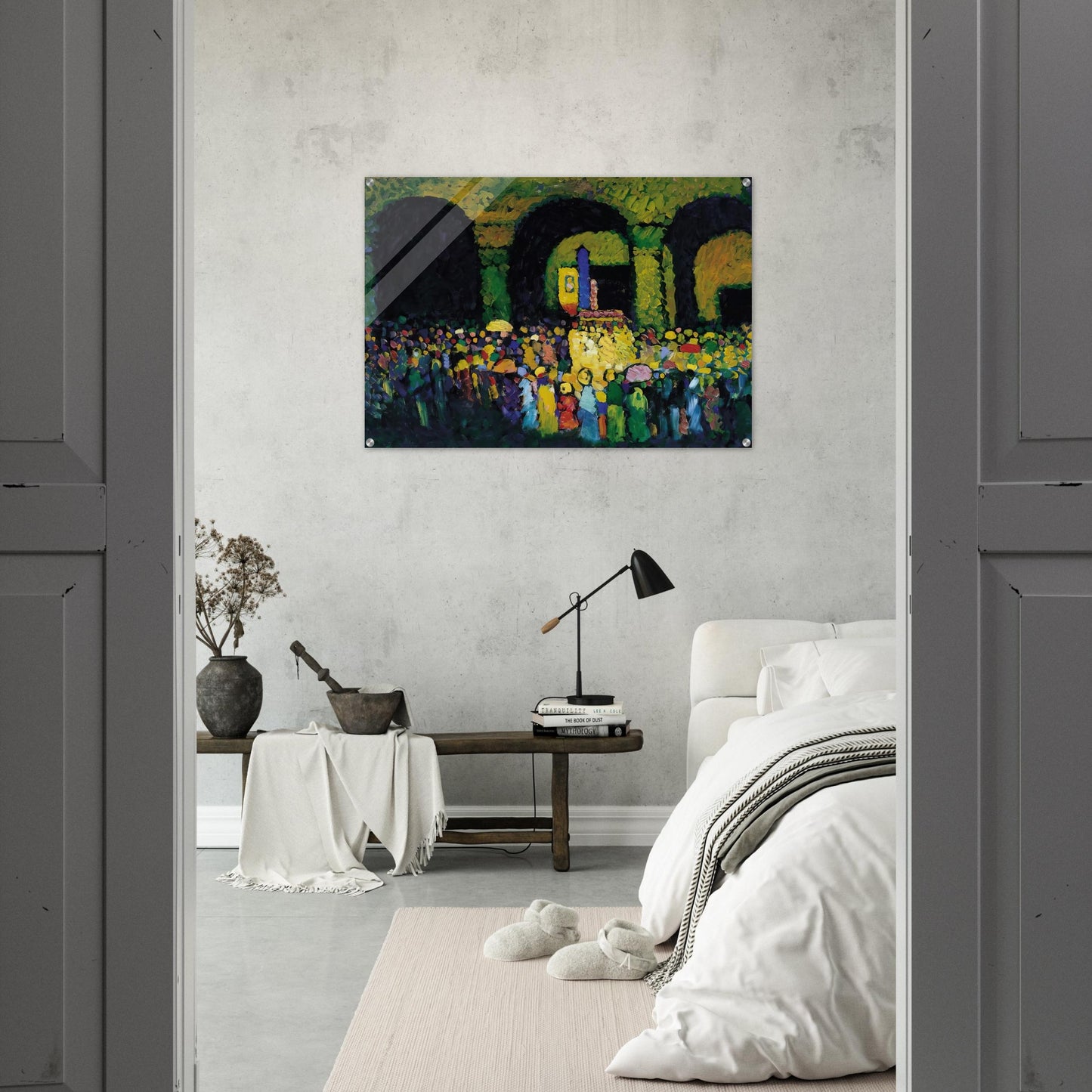 THE LUDWIGSKIRCHE IN MUNICH 1908 - Wassily Kandinsky Acrylic Print - 70x100 cm / 28x40″ inches | Wassily Kandinsky Wall Art | Wassily Kandinsky Prints