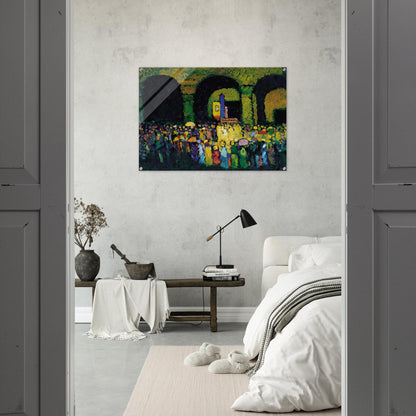 THE LUDWIGSKIRCHE IN MUNICH 1908 - Wassily Kandinsky Acrylic Print - 70x100 cm / 28x40″ inches | Wassily Kandinsky Wall Art | Wassily Kandinsky Prints