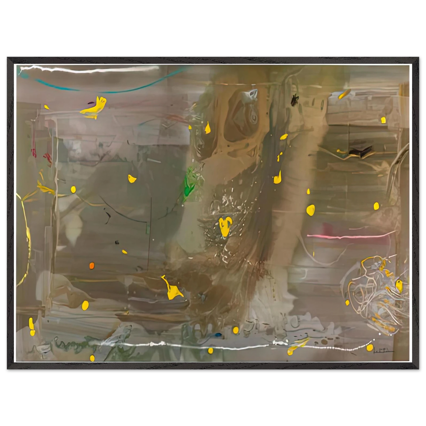 Helen Frankenthaler - HalleyÃ¢â‚¬â„¢s Comet, 1985- Wall Art - 28x40 inches / 70x70 cm - Canvas (Imperial)-canvas - -